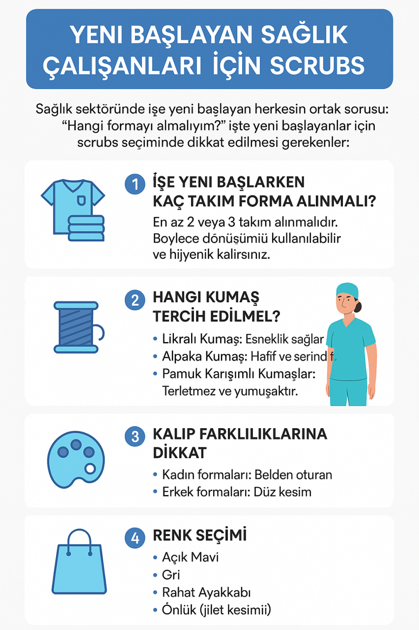 Yeni Başlayan Sağlık Çalışanları için Scrubs(Forma) Rehberi
