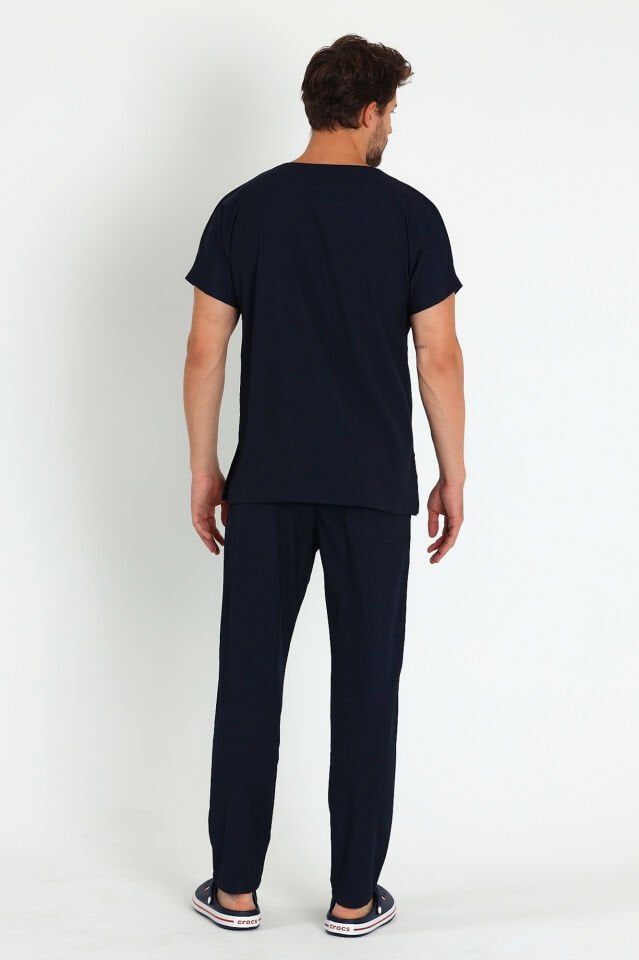 Lacivert Scrubs Takım