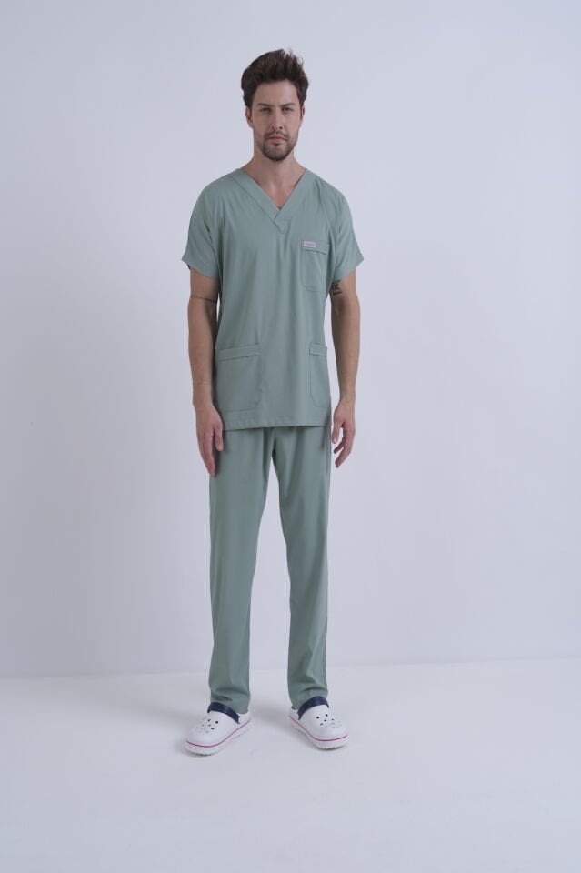 Limon Küfü Likralı Scrubs Takım