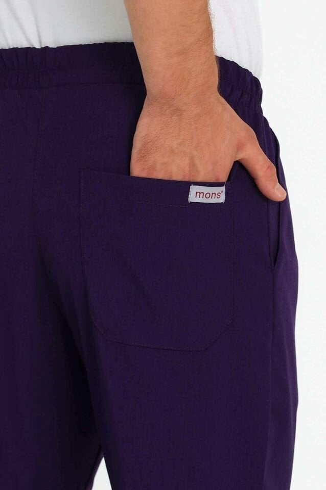Koyu Mor Likralı Cerrahi Pantolon