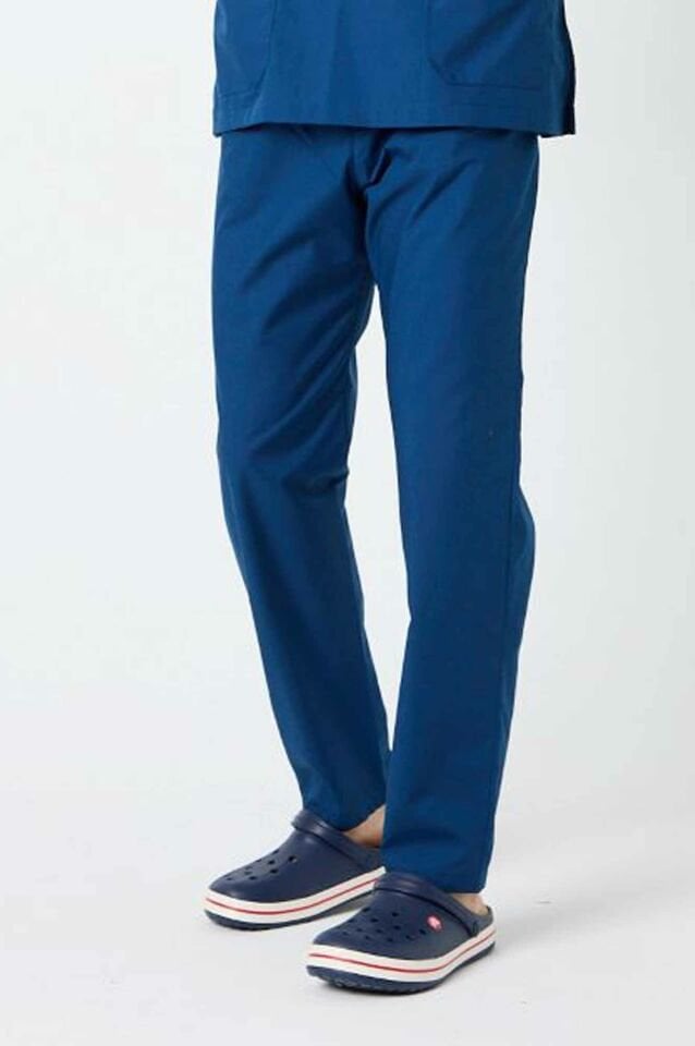 Açık Lacivert Terikoton Cerrahi Pantolon