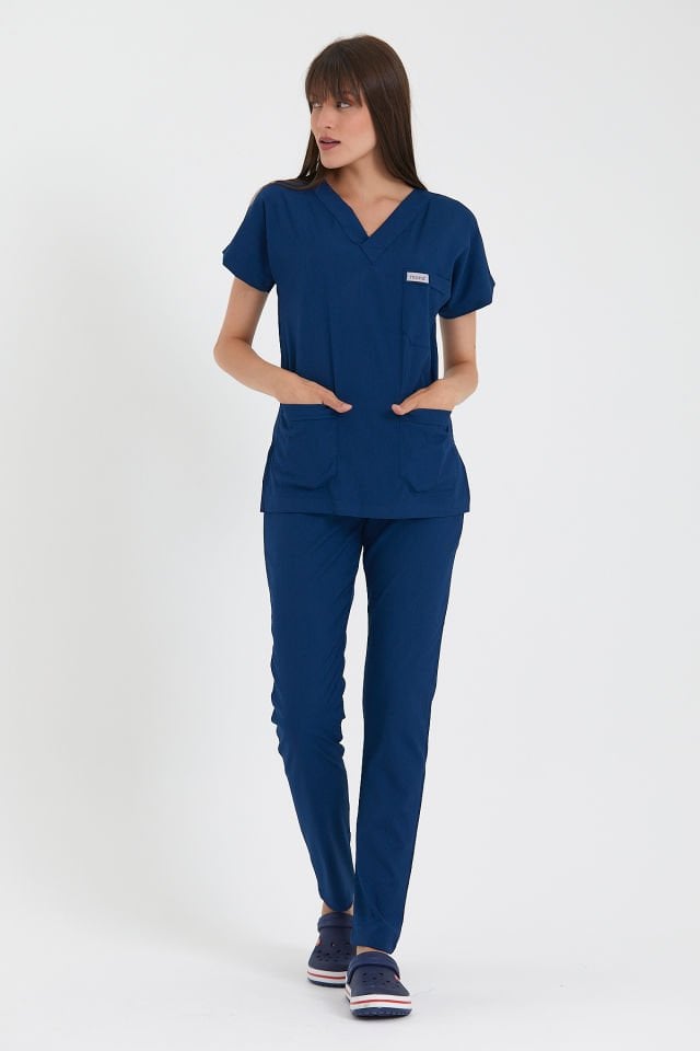 Kadın Açık Lacivert Cerrahi Takım