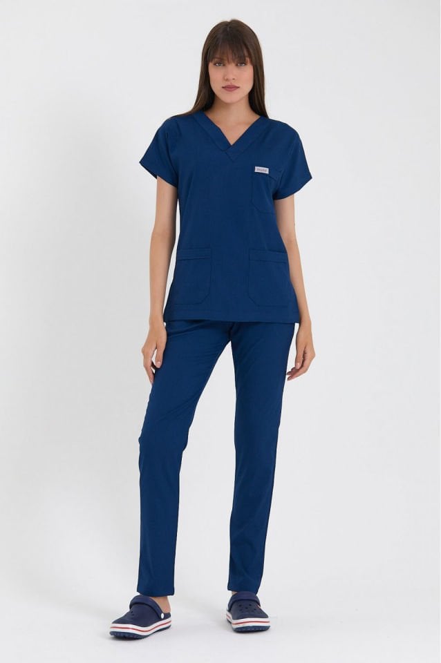 Kadın Açık Lacivert Cerrahi Takım